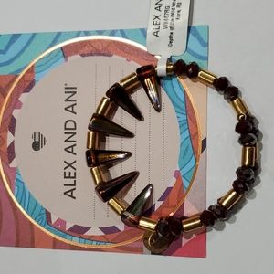 Alex and Ani Depths of the Wild Crimson Wrap Bracelet